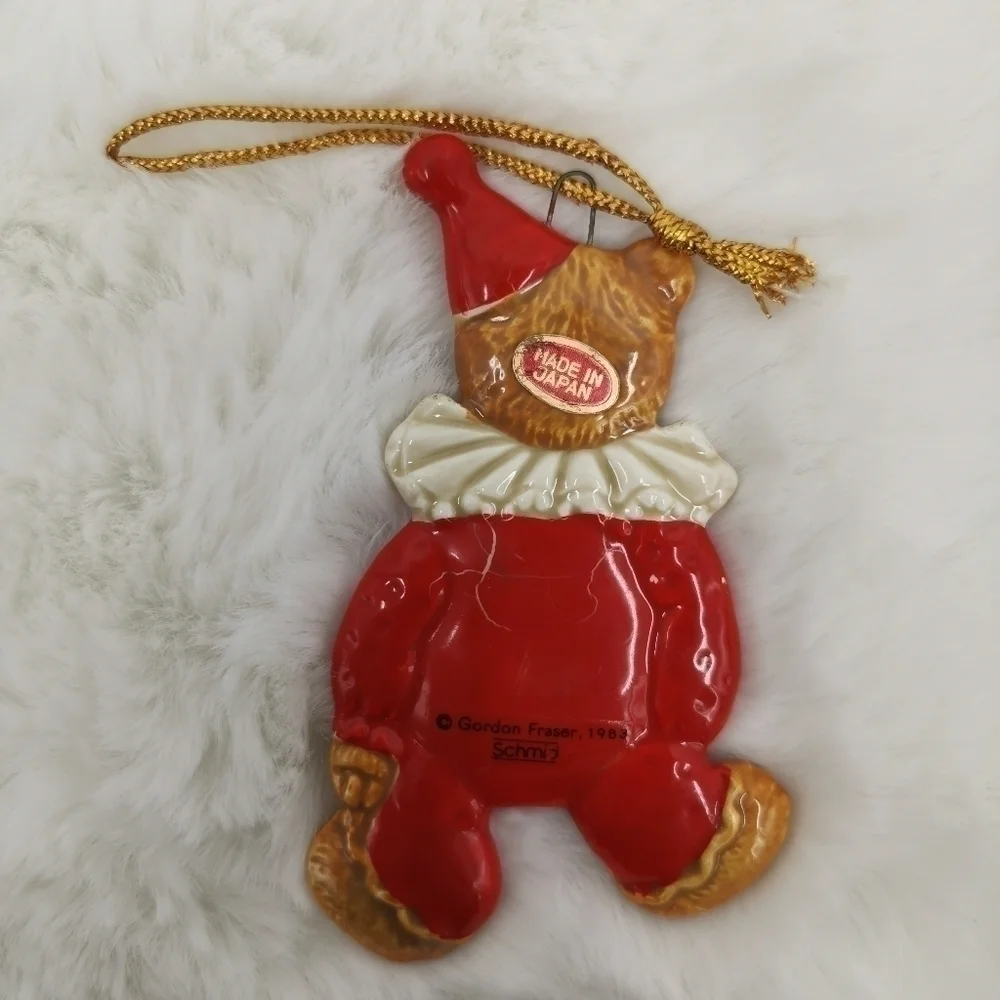 Vintage 80sGordon Fraser Schmid Teddy Bear Ornament